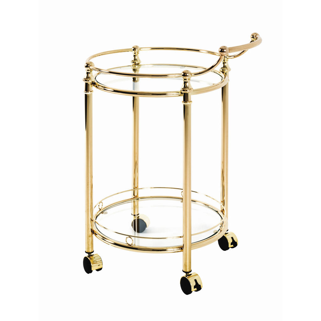 SERVÍROVACÍ VOZÍK, barvy mosazi, 59/79/49 cm