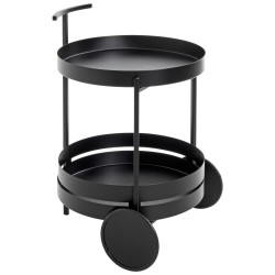 SERVÍROVACÍ VOZÍK, černá, 42/42/62 cm