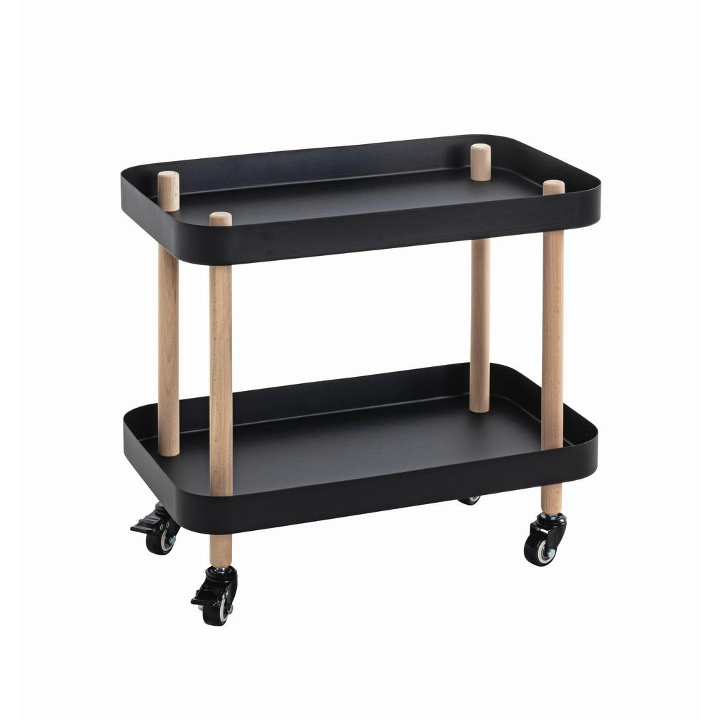 SERVÍROVACÍ VOZÍK, přírodní barvy, černá, barvy buku, 50/30/47 cm