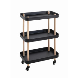 SERVÍROVACÍ VOZÍK, přírodní barvy, černá, barvy buku, 50/30/76 cm