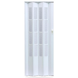 Shrnovací dveře Crystalline glass bílé 860mm