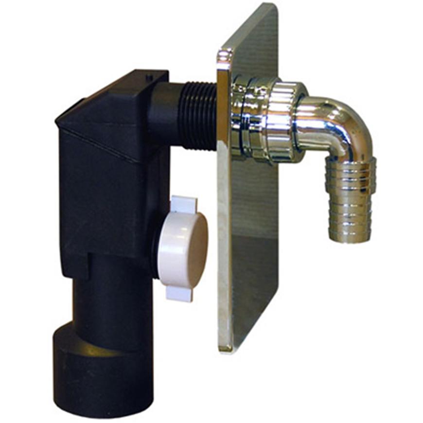 Sifon pračkový podomítkový ABS chromovaný fi 40/50