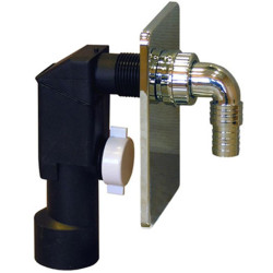 Sifon pračkový podomítkový ABS chromovaný fi 40/50