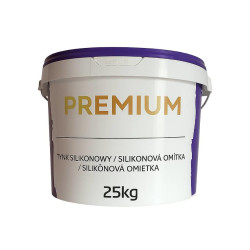 Silikonová omítka PREMIUM RAL9005 černá 25kg