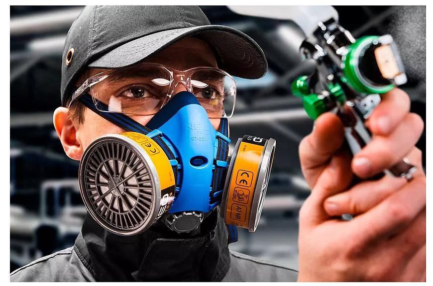 Silikonová polomaska NEO s místem pro dva filtry