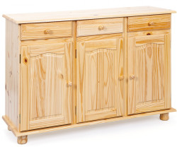 Široká kombinovaná komoda z masivu sorano - borovice