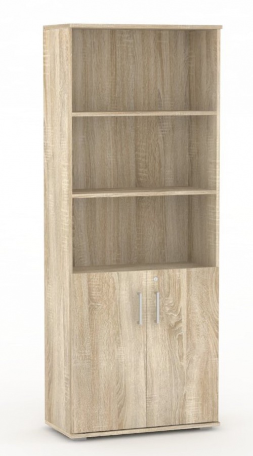 Široká kombinovaná skříňka rea office s50 + d2 (2ks) - dub bardolino