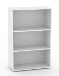 Široký policový regál rea office s30 - bílá