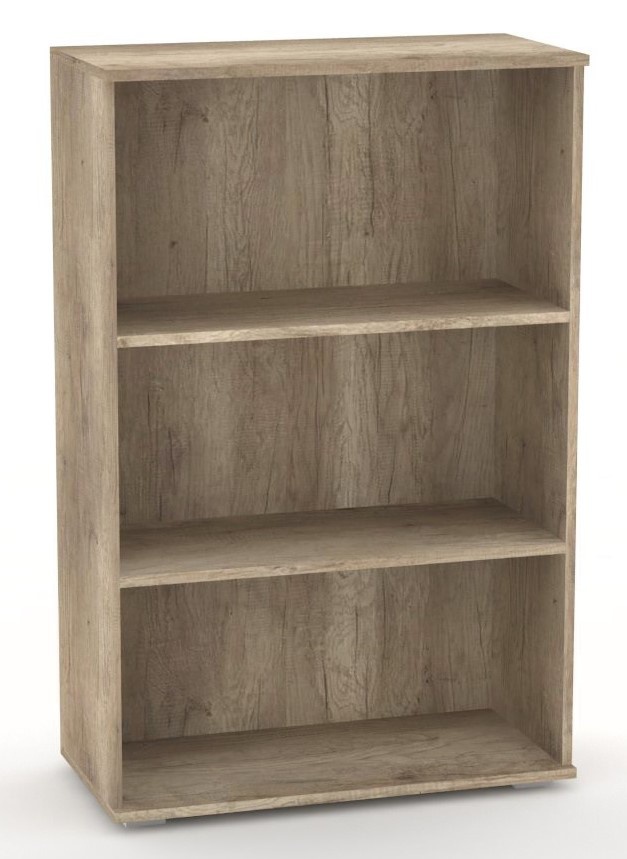 Široký policový regál rea office s30 - dub canyon