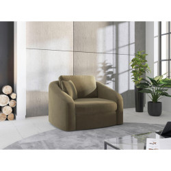 Sit & More KŘESLO, textil, olivově zelená