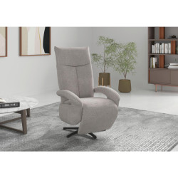 Sit & More RELAXAČNÍ KŘESLO, textil, barvy stříbra