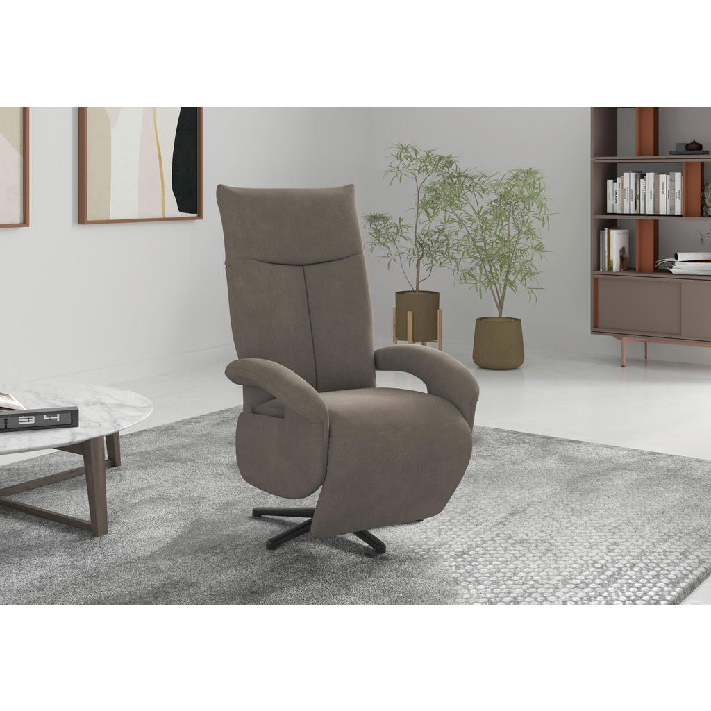 Sit & More RELAXAČNÍ KŘESLO, textil, jílová barva