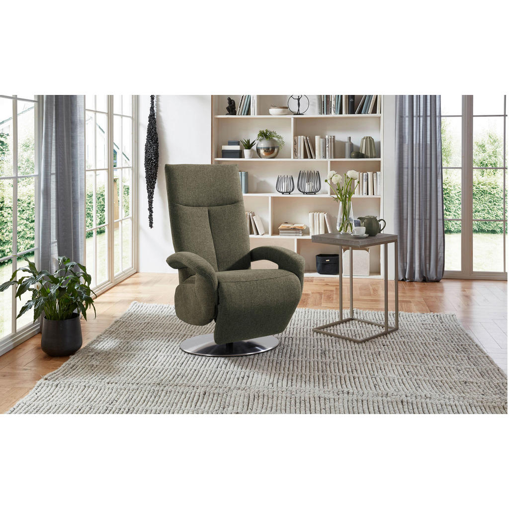 Sit & More RELAXAČNÍ KŘESLO, textil, khaki