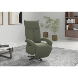 Sit & More RELAXAČNÍ KŘESLO, textil, olivově zelená