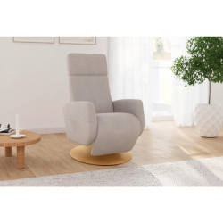 Sit & More RELAXAČNÍ KŘESLO, textil, šedobéžová
