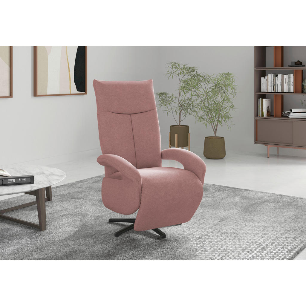 Sit & More RELAXAČNÍ KŘESLO, textil, starorůžová