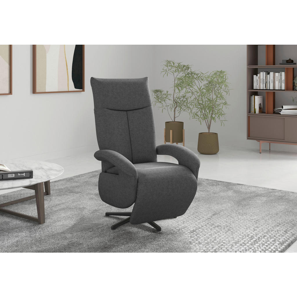 Sit & More RELAXAČNÍ KŘESLO, textil, tmavě šedá
