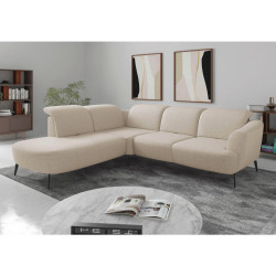 Sit & More ROHOVÁ SEDAČKA, textil, krémová