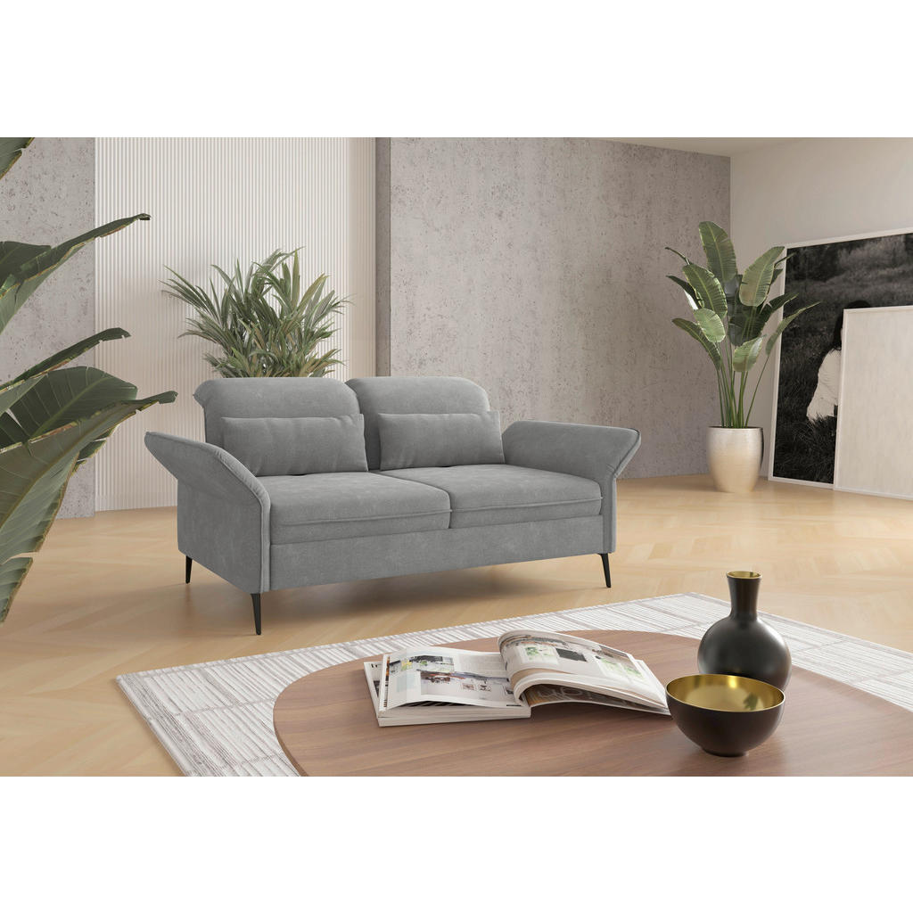 Sit & More TŘÍMÍSTNÁ POHOVKA, textil, šedá