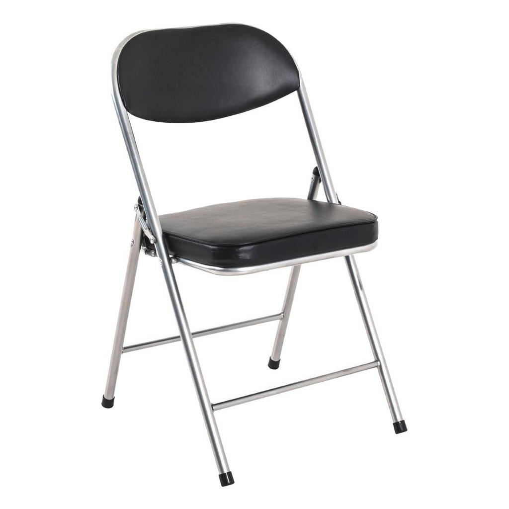 SKLÁDACÍ KŘESLO, černá, barvy hliníku