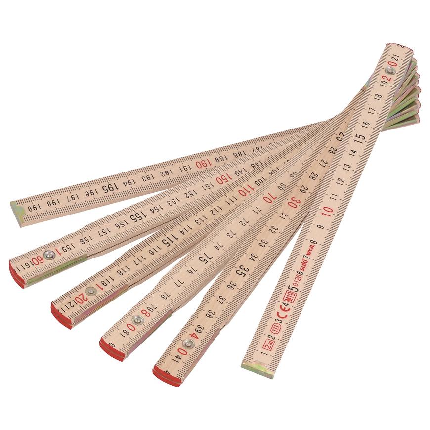 Skládací metr 2 m, dřevo