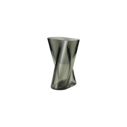 Skleněná váza Lituus kouřová, malá - Georg Jensen