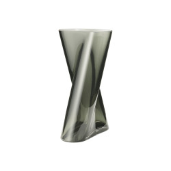 Skleněná váza Lituus kouřová, velká - Georg Jensen