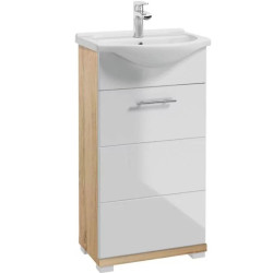 Skříňka Bari 45 bílý/dub sonoma