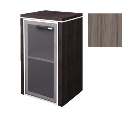 Skříňka lorenc 80cm levá - driftwood/sklo