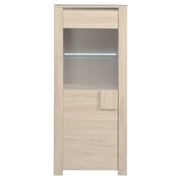 Skříňka louisa s osvětlením - dub sesam - bez osvětlení