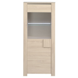 Skříňka louisa s osvětlením - dub sesam - bez osvětlení