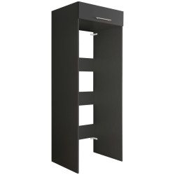 SKŘÍŇKA NAD PRAČKU, antracitová, 67,5/200/67,5 cm