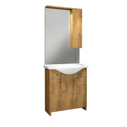 Skříňka s umyvadlem Bratislava 65 zlatý dub