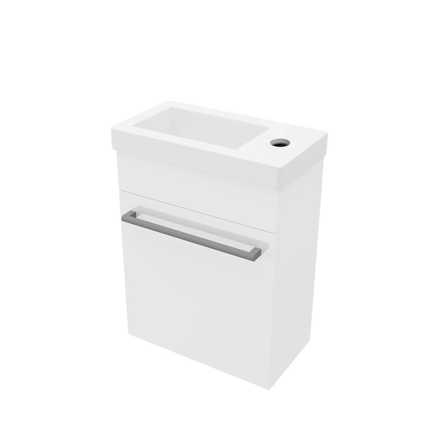 Skříňka s umyvadlem Laura 40 bílý