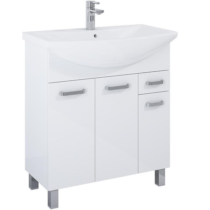 Skříňka s umyvadlem Uno 75 bílý