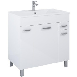 Skříňka s umyvadlem Uno 80 bílý