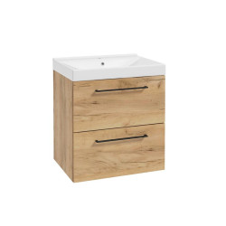 Skříňka s umyvadlem Vesper 60 zlatý dub