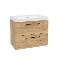 Skříňka s umyvadlem Vesper 80 zlatý dub