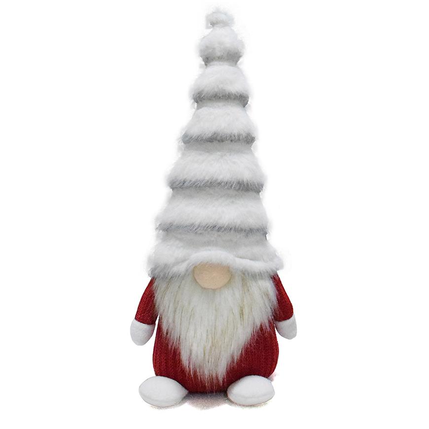 Skřítek 42cm červený/ hnědý/ béžový - mix