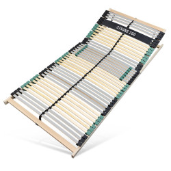 Sleepneo LAMELOVÝ rám 100x200 cm – bukové dřevo, 42 lamel, nosnost až 200 kg, 7 zón