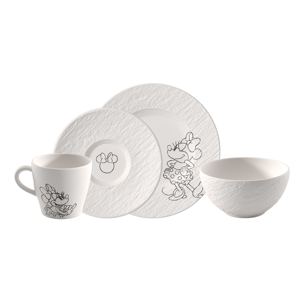 Snídaňová sada Manufacture Rock blanc - Mickey Mouse, 4 ks - Villeroy & Boch