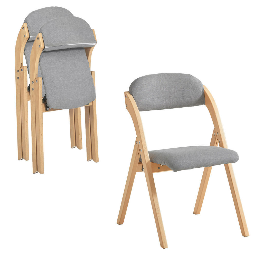 SoBuy SKLÁDACÍ ŽIDLE sada 2 kusů 41.5x47.5x77cm Nordický