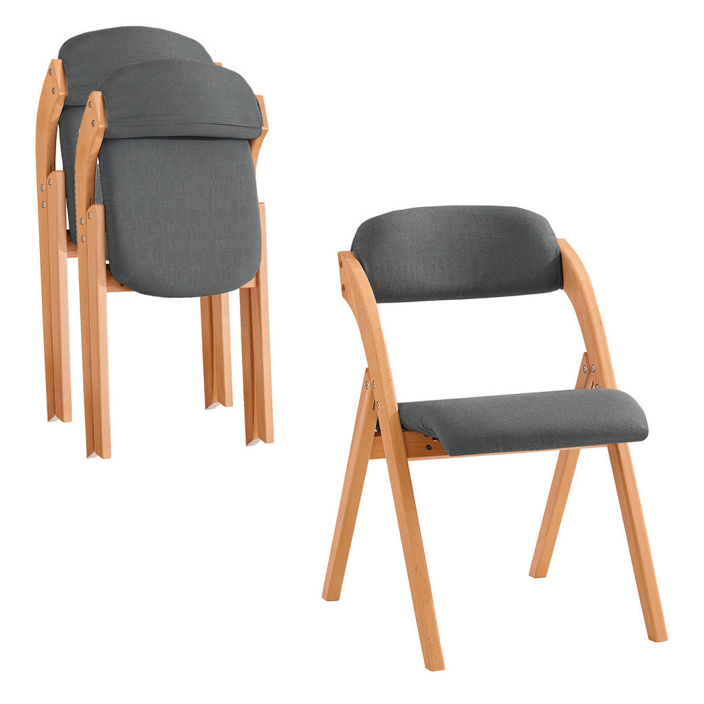 SoBuy SKLÁDACÍ ŽIDLE, sada 2 kusů 59x47.5x76.99cm Klasický