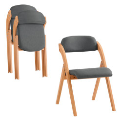 SoBuy SKLÁDACÍ ŽIDLE, sada 2 kusů 59x47.5x76.99cm Klasický