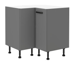 Spodní rohová skříňka Nessa 90x90 DN 2F BB Barva korpusu: Antracit, Barva dvířek: Antracit