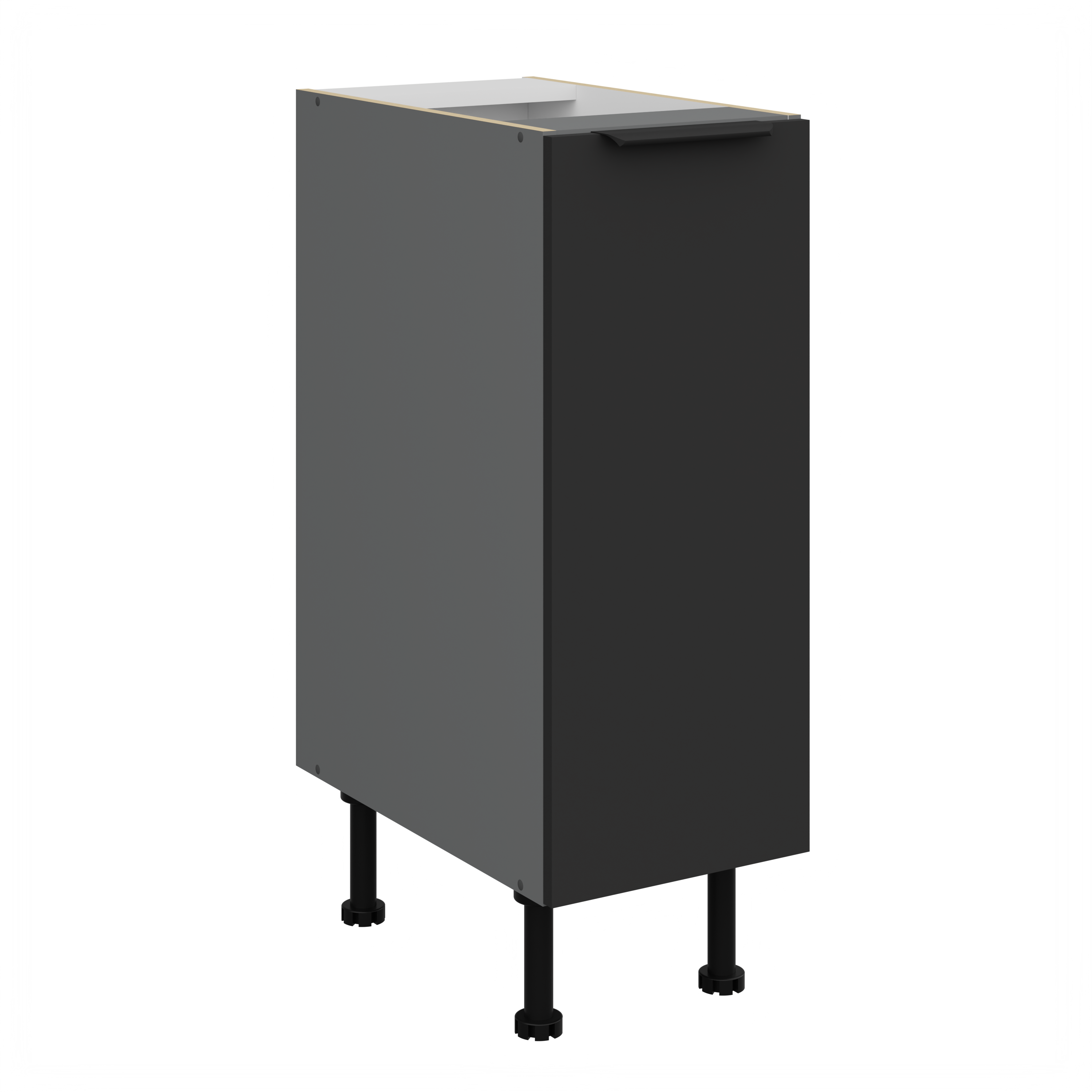 Spodní skříňka Aria ANT 30 D CARGO BB Barva korpusu: Antracit, Barva dvířek: BL - Black AFM