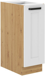 Spodní skříňka Luna 30 D CARGO BB Barva korpusu: Dub artisan, Barva dvířek: Bílá