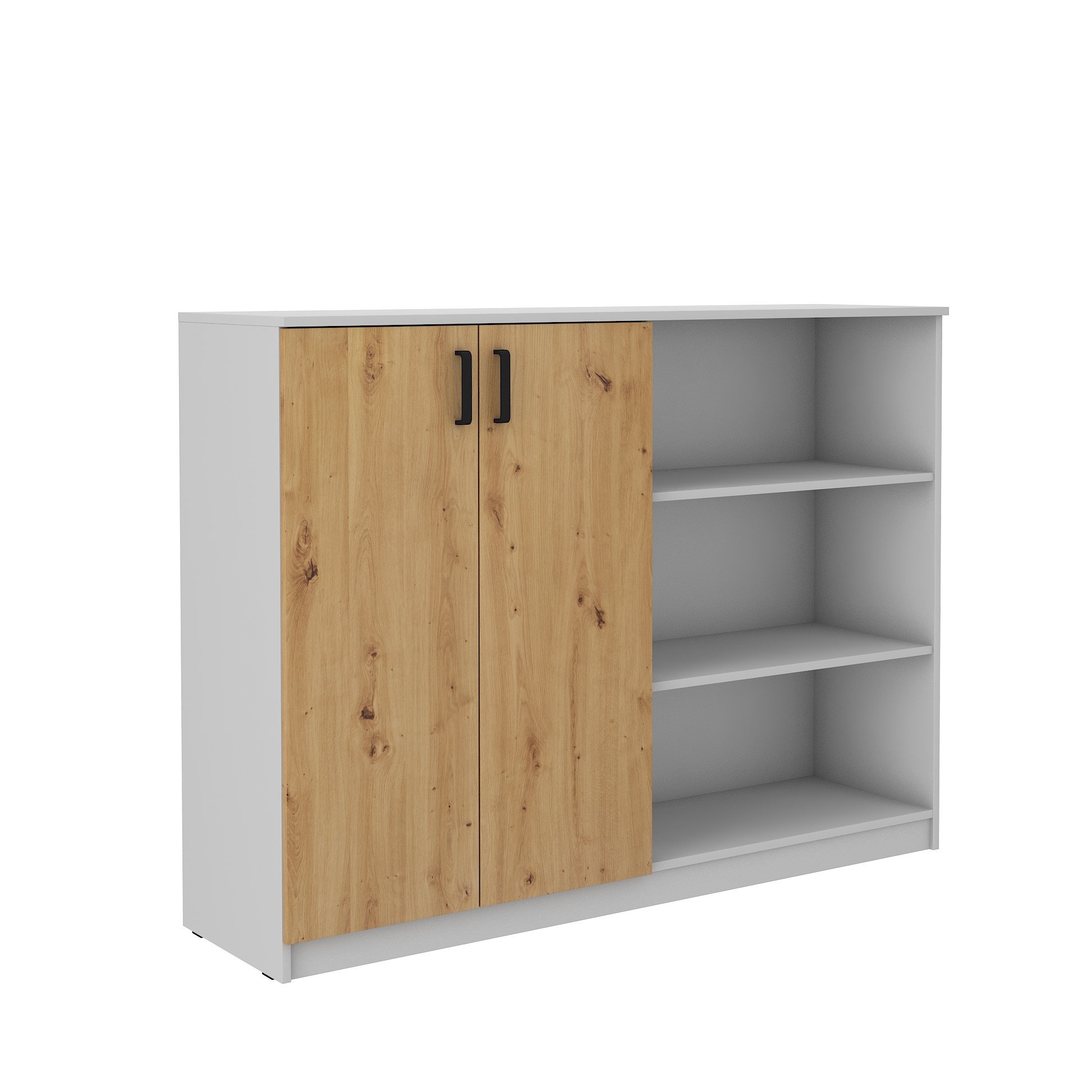 Spodní skříňka Malta 830 2F Barva korpusu: Šedá + Dub artisan