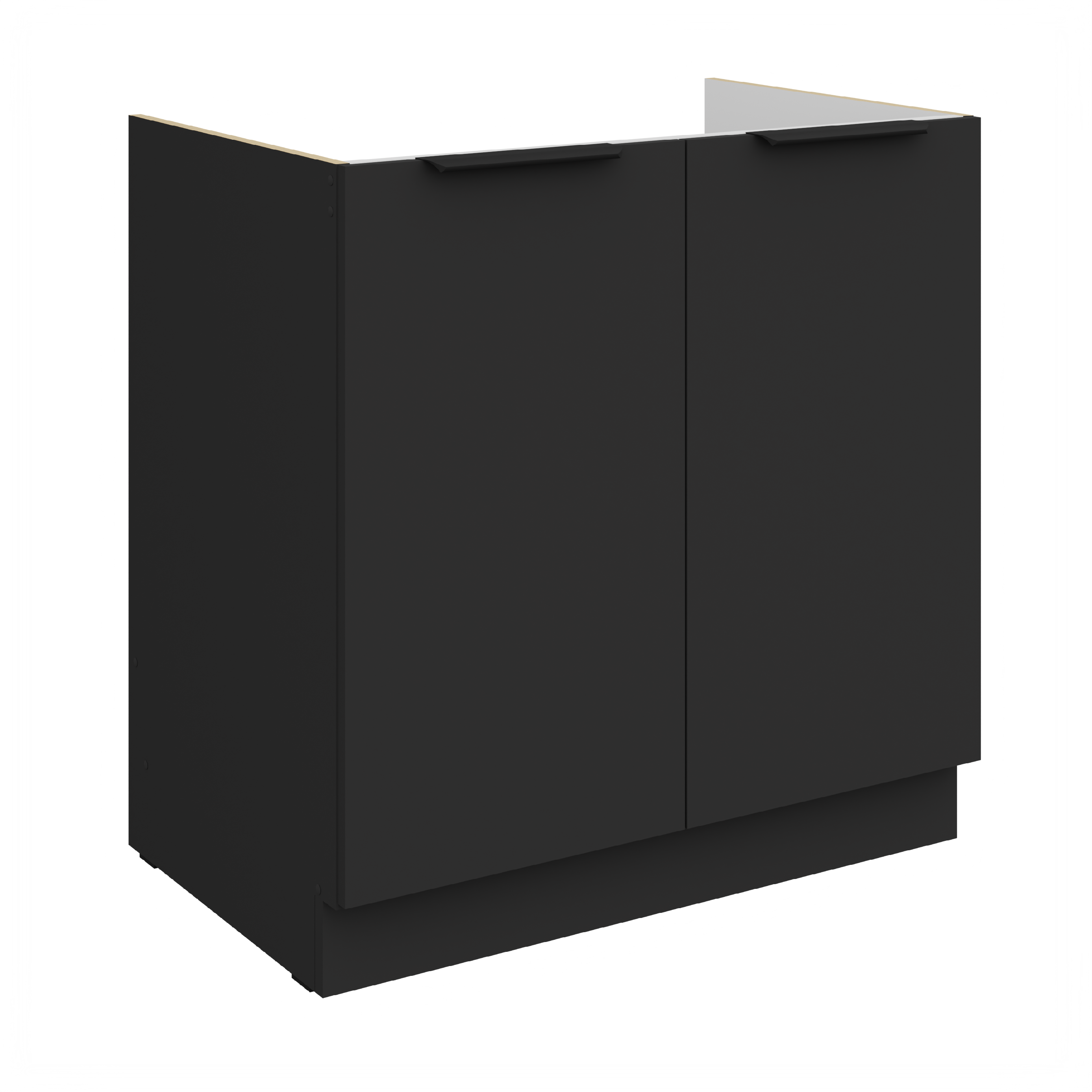 Spodní skříňka pod dřez Aria 80 ZL 1S BB - Premium Box Barva korpusu: Černá, Barva dvířek: BL - Black AFM