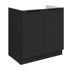Spodní skříňka pod dřez Aria 80 ZL 1S BB - Premium Box Barva korpusu: Černá, Barva dvířek: BL - Black AFM